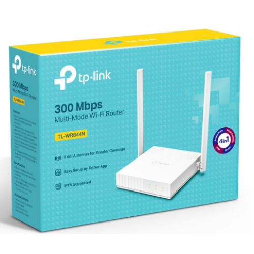 TP-LINK TL-WR844N N300 Wi-Fi 4  Kablosuz 5 Port 300 Mbit/s MIMO Router